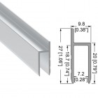 Aluminium 'H' Section for 7mm Panels (2mts)